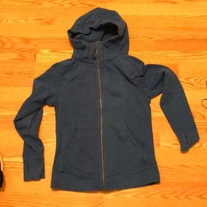 Women’s blue lululemon scuba hoodie
